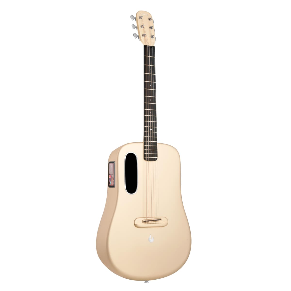 LAVA ME 4 Guitarra Electroacústica de Viaje Carbono con Pantalla Táctil 3.5" y HILAVA 2.0