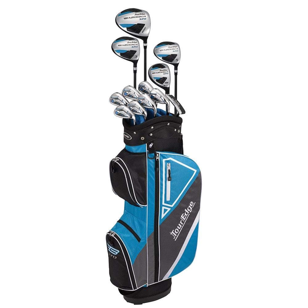 Tour Edge Bazooka 370 Juego Completo-RH-Senior-Graphite, Negro/Azul, Talla Única (B6SRGU13.B)