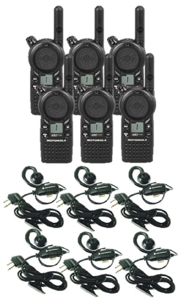Motorola Solutions CLS1110 Paquete de 6 Radios UHF (459.5-469.5MHz)