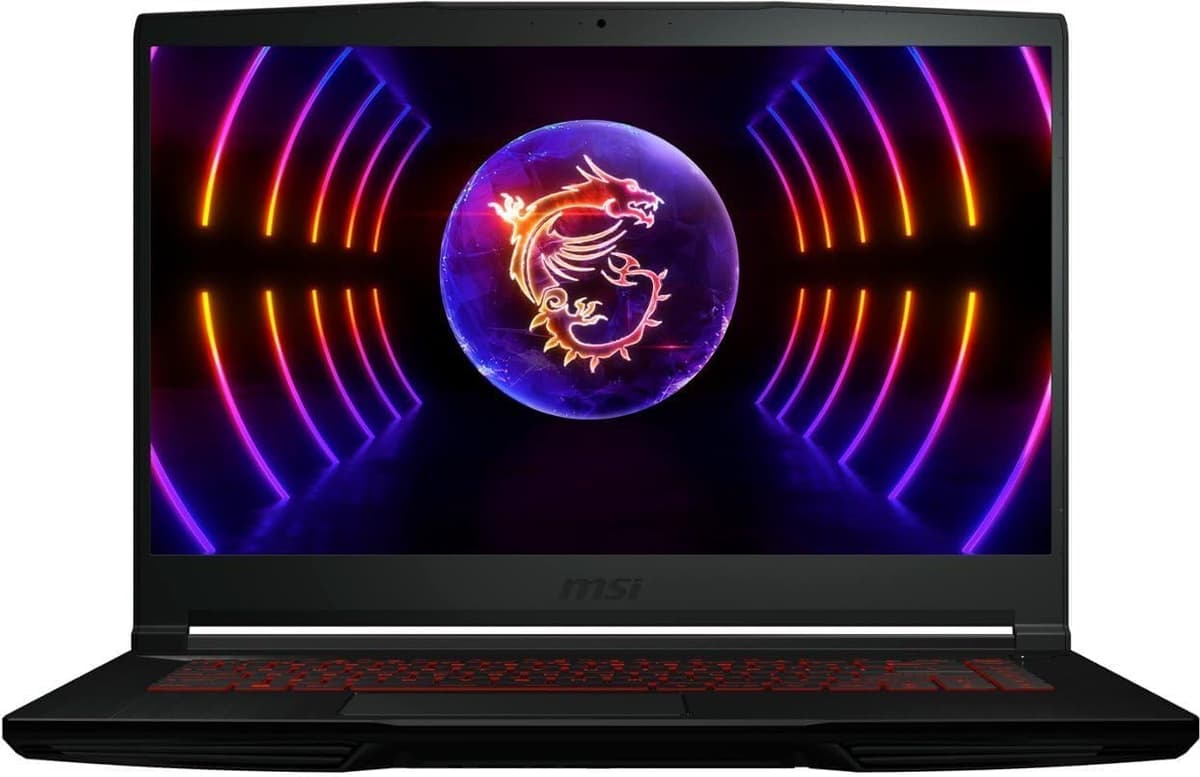 Laptop para juegos MSI Thin GF63: Intel Core i5-12450H GeForce RTX 2050, 15.6" FHD 144Hz, 32GB DDR4, 1TB NVMe SSD, USB-C 3.2 Gen 1, Cooler Boost 5, Windows 11 Home, Negro GF63 32GB1TB