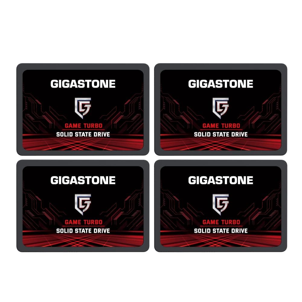Gigastone SATA SSD 2TB 2.5" (paquete de 4) - SATA III 550MB/s, 3D NAND con SLC Cache 804272779219