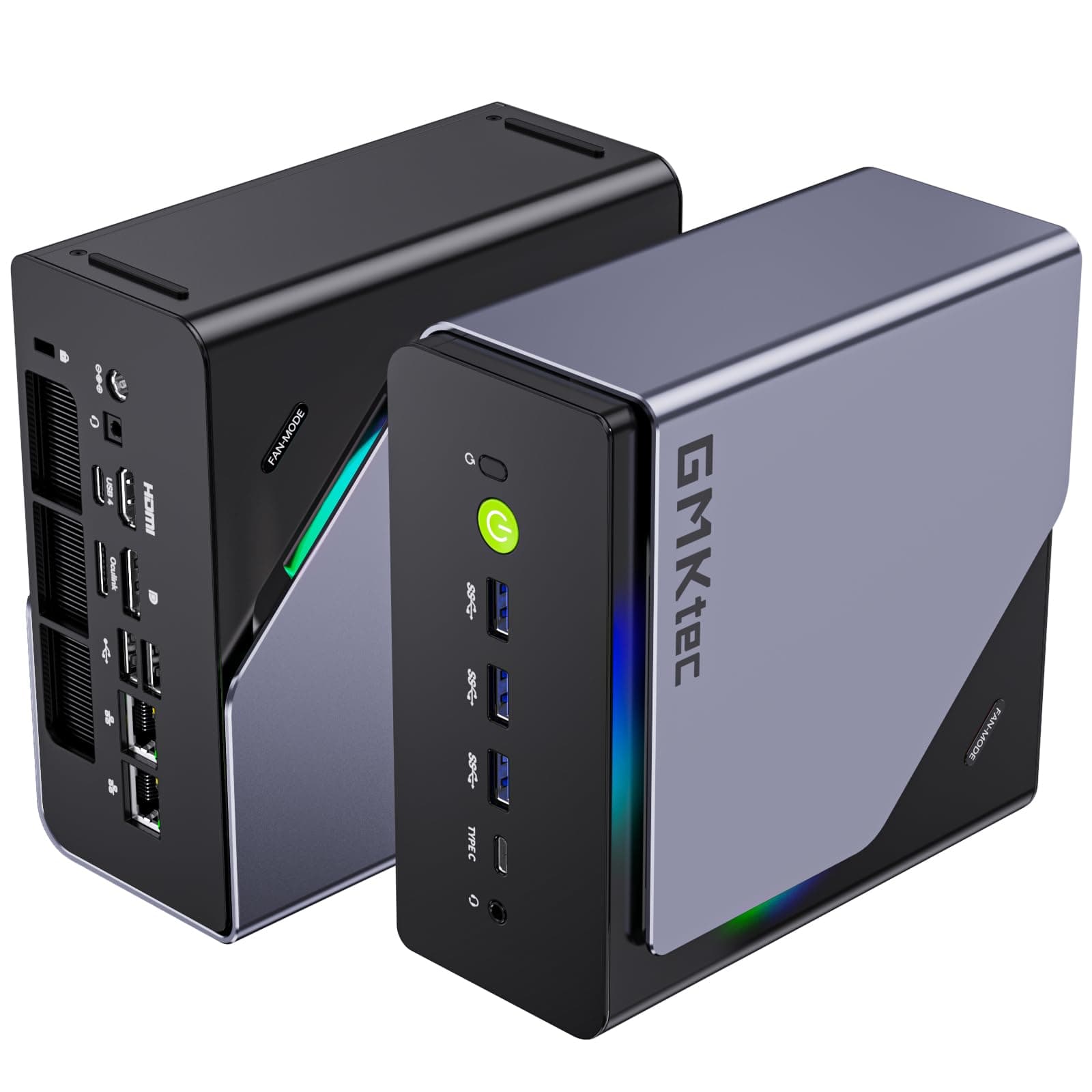 GMKtec NUCBOX K12 Mini PC Ryzen 7 H 255 32GB DDR5 1TB SSD Dual NIC 2.5GbE WiFi 6E, USB-C, HDMI 2.1