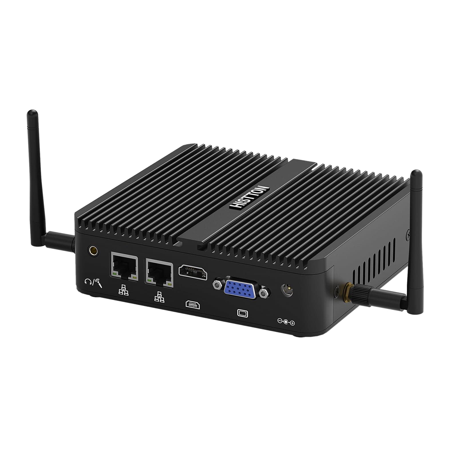 HISTTON Mini PC fanless N100 con Windows 11 Pro, 16GB DDR4, 128GB SSD