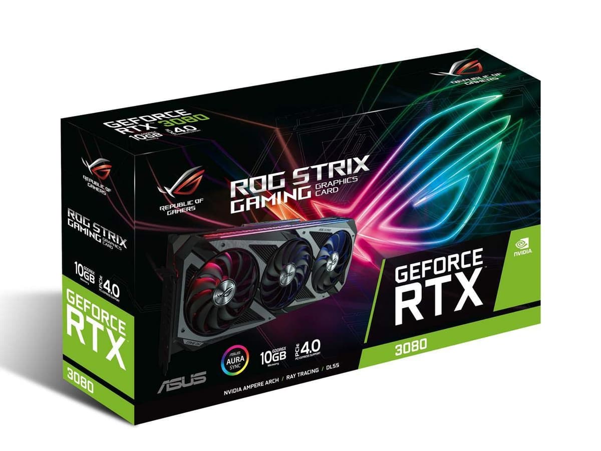 ASUS ROG Strix GeForce RTX 3080 OC Edition 10GB GDDR6X 90YV0FA1-M0AM00