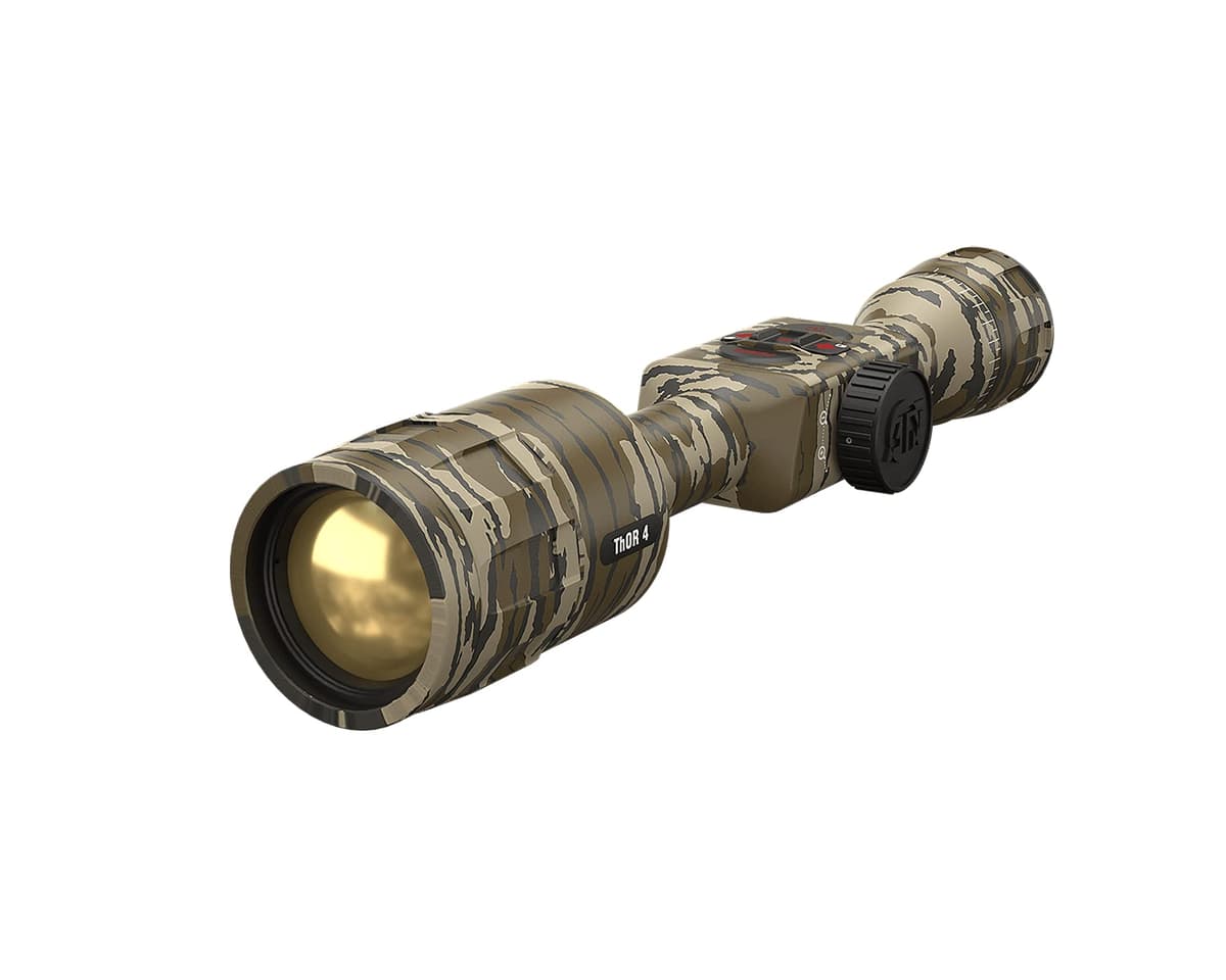 theOpticGuru ATN MossyOak Thor 4 Smart HD Thermal Hunting Camouflage Scope con sensor de nueva generación, calculadora balística integrada, grabación de video, Wi-Fi, batería de más de 18 horas (640x480, 1-10x Elements Terra)