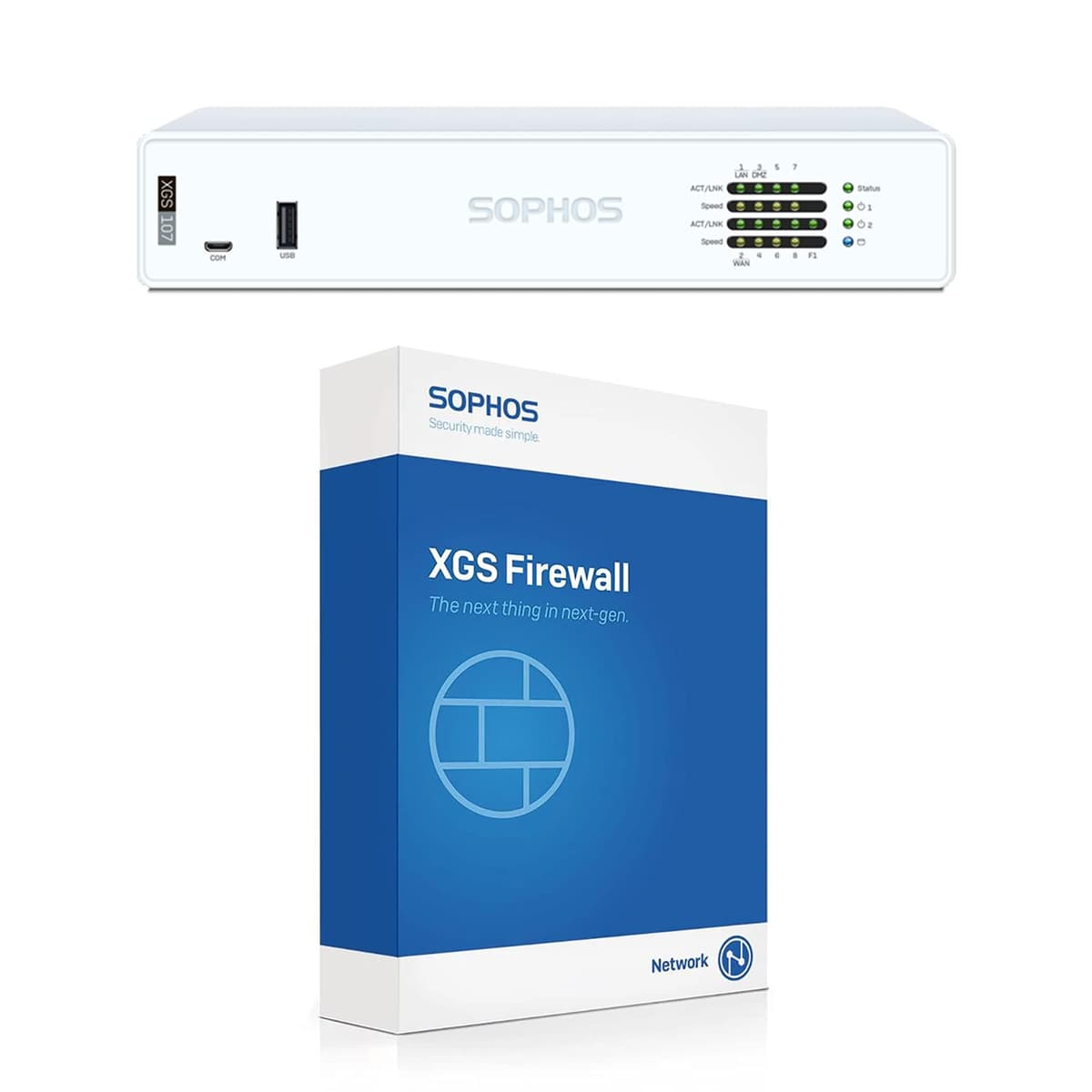 Sophos XGS 107 Next-Gen Firewall con Xstream Protection, 3-Year (US Power Cord) (IA1Z3CSUS)