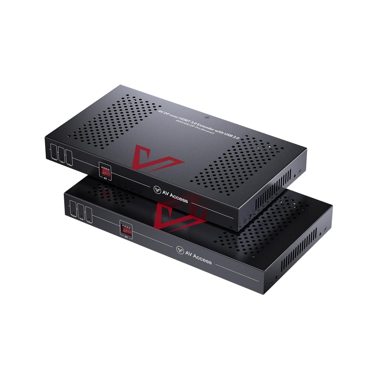 AV Access 4K DisplayPort 1.2a KVM Extender HDBaseT 3.0 PoE, Transmisión 4K sin compresión hasta 100m (4KEX100-DP-Pro)