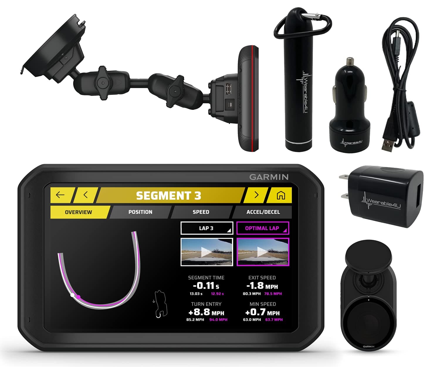 Wearable4U Garmin Catalyst con Power Pack Bundle (6.95") 010-02345-00