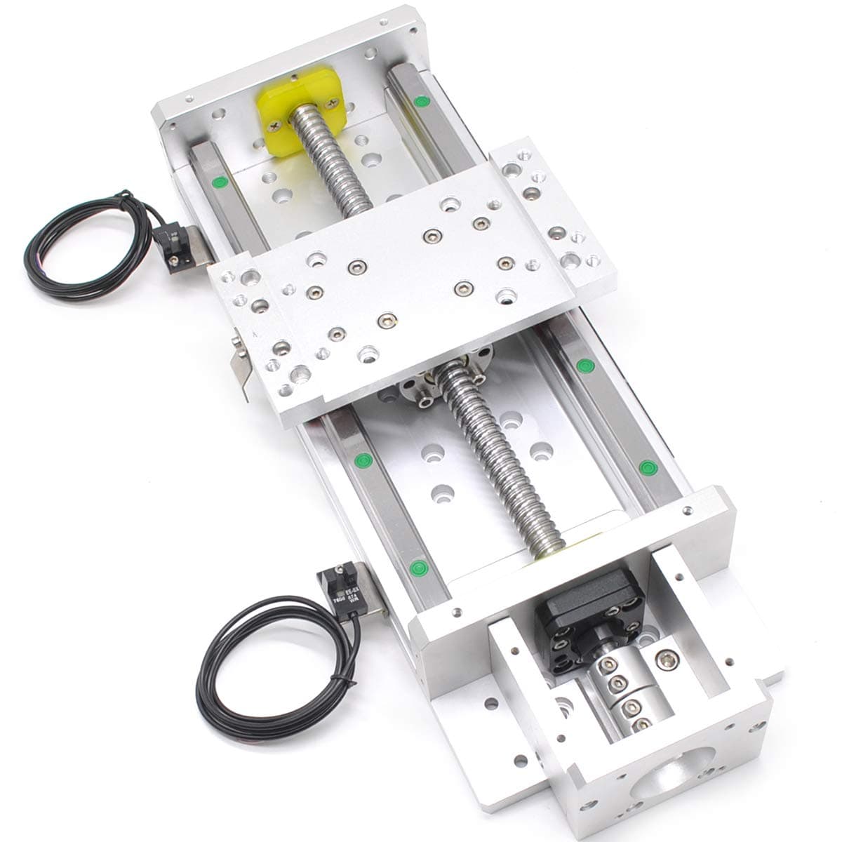 Heechoo Linear Slide Stage Travel 400mm Ballscrew 1605 + HG15 Rail Guide C7 con Soporte de Motor Nema23 para CNC XYZ HRC150-400B1