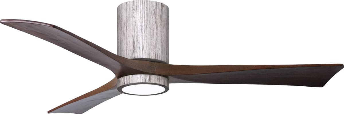 Matthews IR3HLK-BW-WA-52 Ventilador de techo Irene 52" con luz, control remoto y de pared, motor DC silencioso