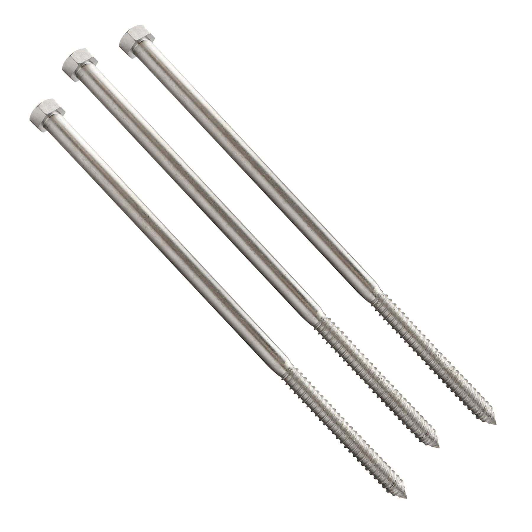 Conquest Lag Bolt 3/4" x 18" hex, 18-8 acero inoxidable, rosca gruesa (10 pack) LB4SS-34X18-10PK