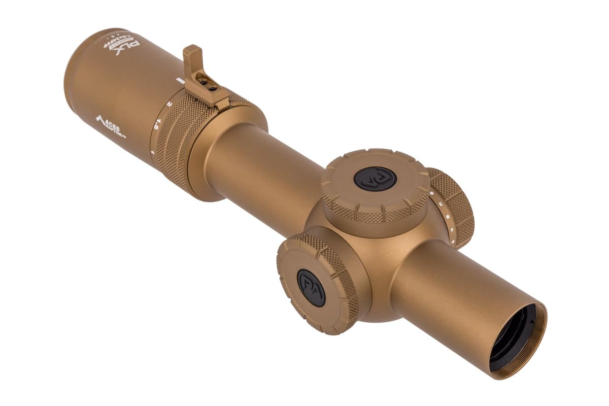 Primary Arms Compact PLxC 1-8x24 FFP Rifle Scope - Iluminado ACSS Raptor M8 Yard 5.56 / .308 Retícula - Flat Dark Earth