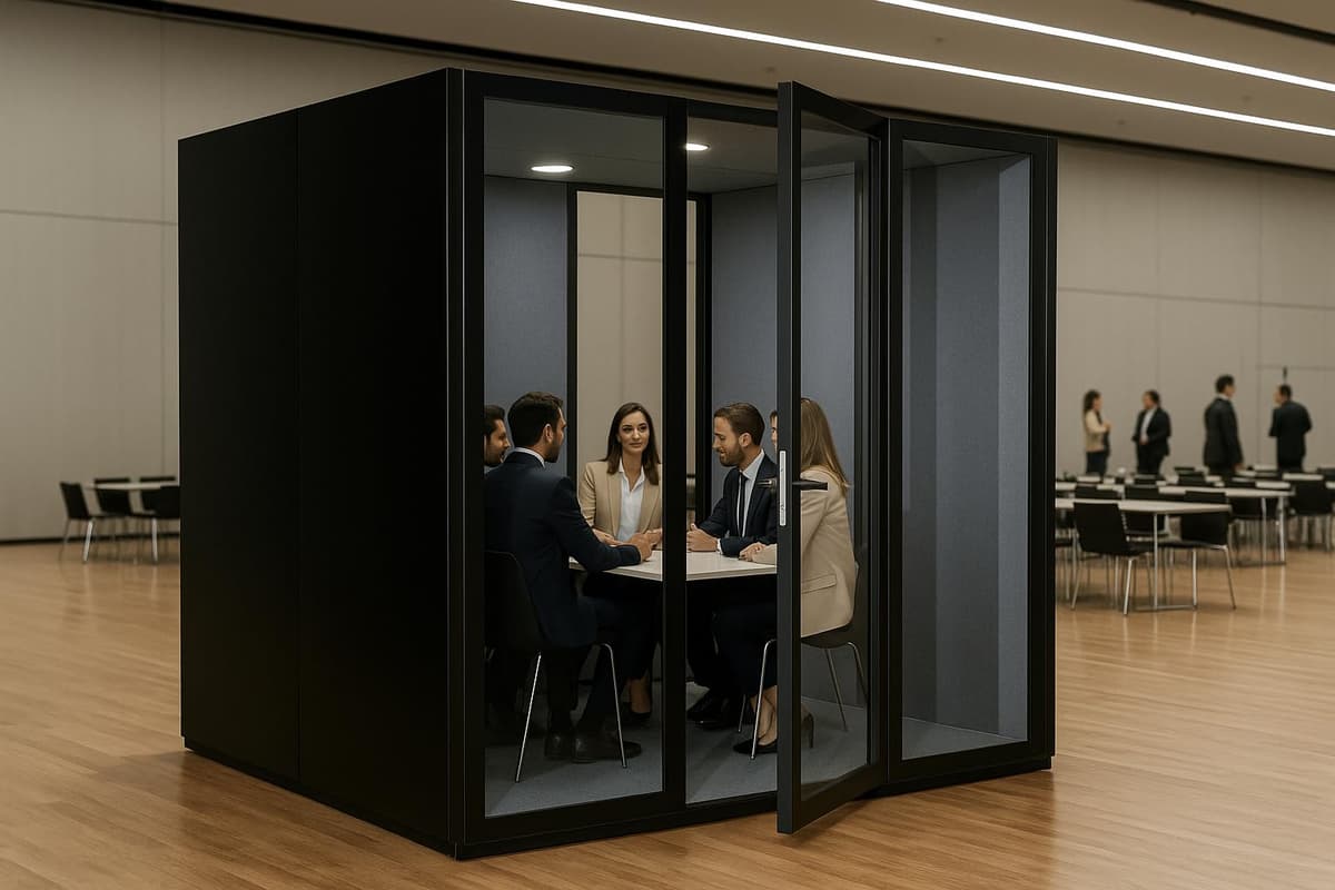 KB Housing KB-POD1-XXL Cabina Acústica para Oficina (Negro, XL)