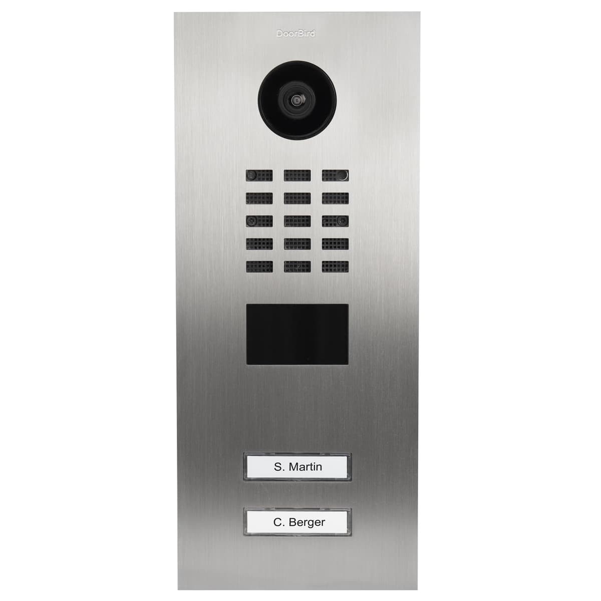 DoorBird Estación de Video IP Empotrable D2102V Acero Inoxidable 2 Botones POE 4260423860421