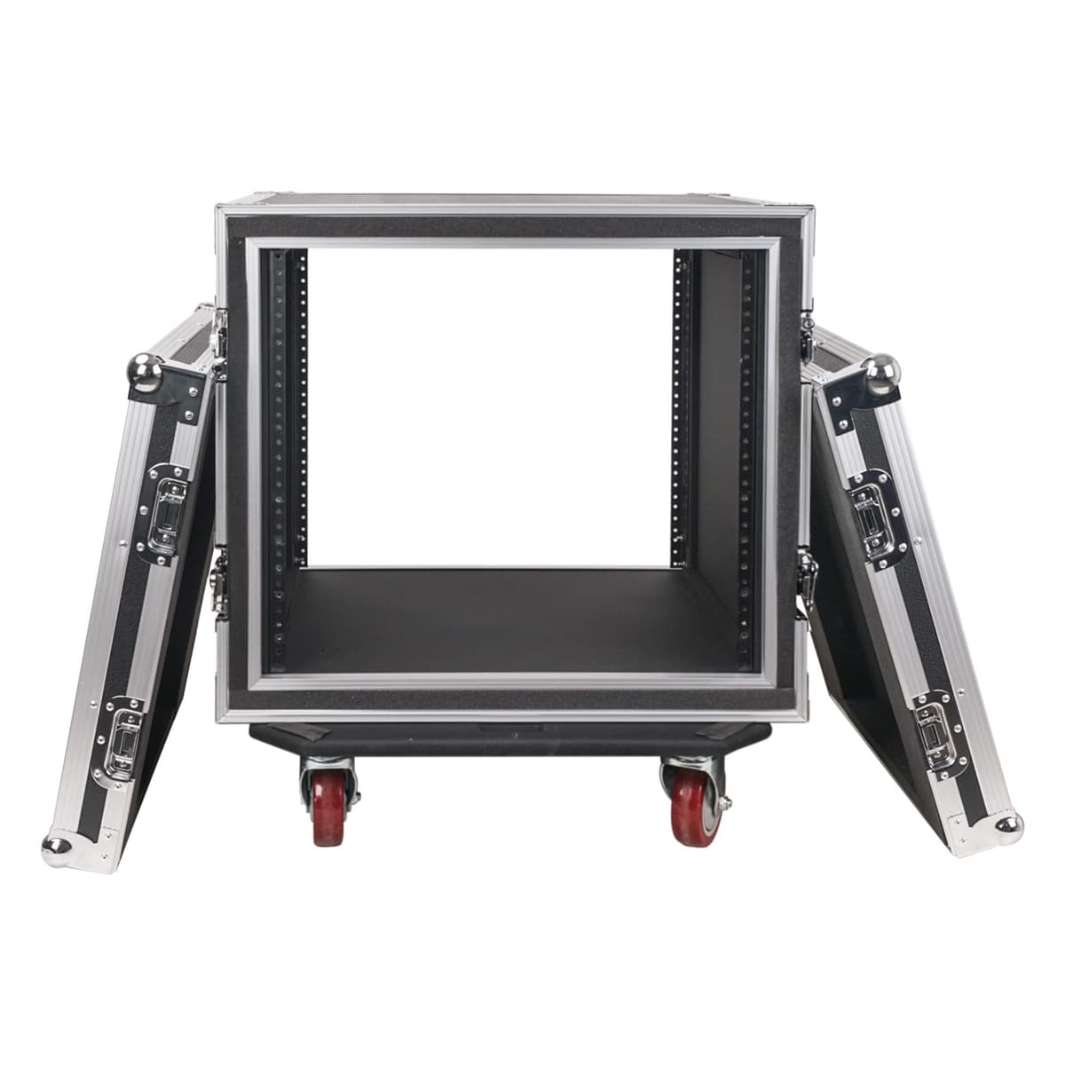 Sound Town Shock Mount STRC-SP10UW - Rack case 10U con profundidad 21 pulgadas y ruedas, calidad profesional