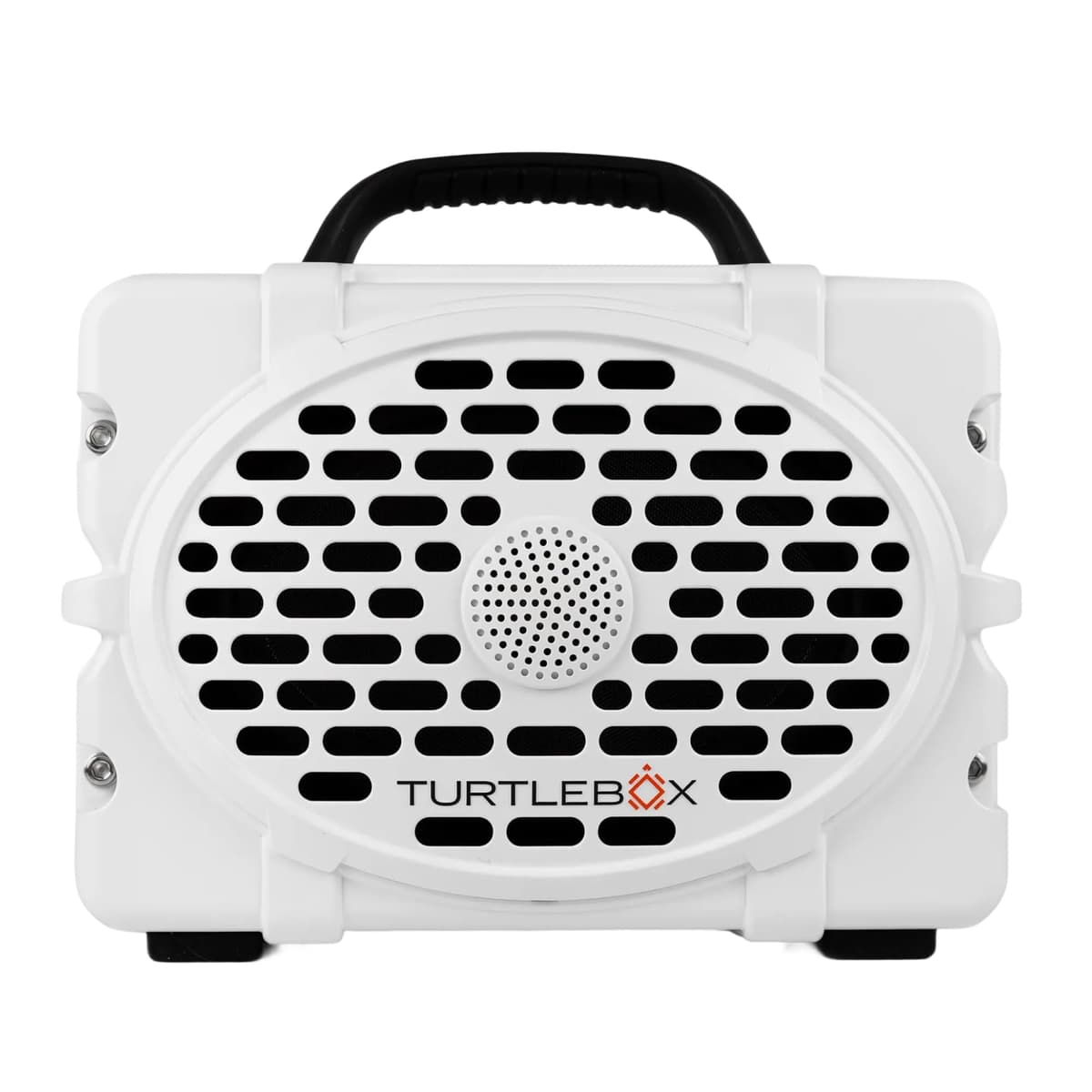 Turtlebox Original Gen 3 Altavoz Bluetooth portátil para exterior, impermeable IP67, ultra potente (120dB), batería hasta 3 días - Blanco TBG2-OG