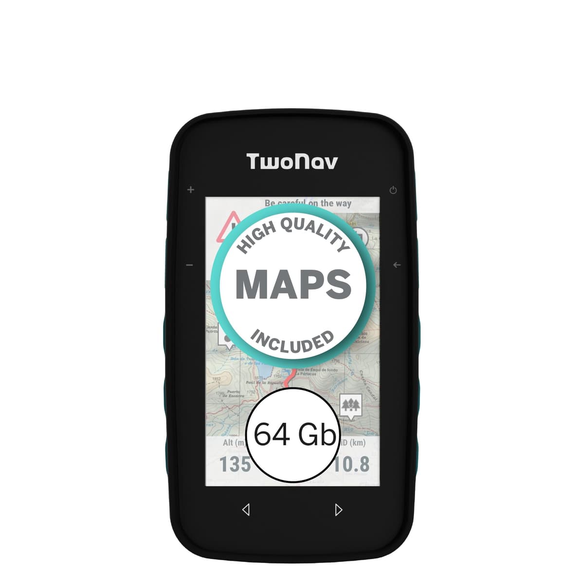 TwoNav Cross Plus (64 GB) GPS para bicicleta y trekking con pantalla 3.2" y mapas incluidos