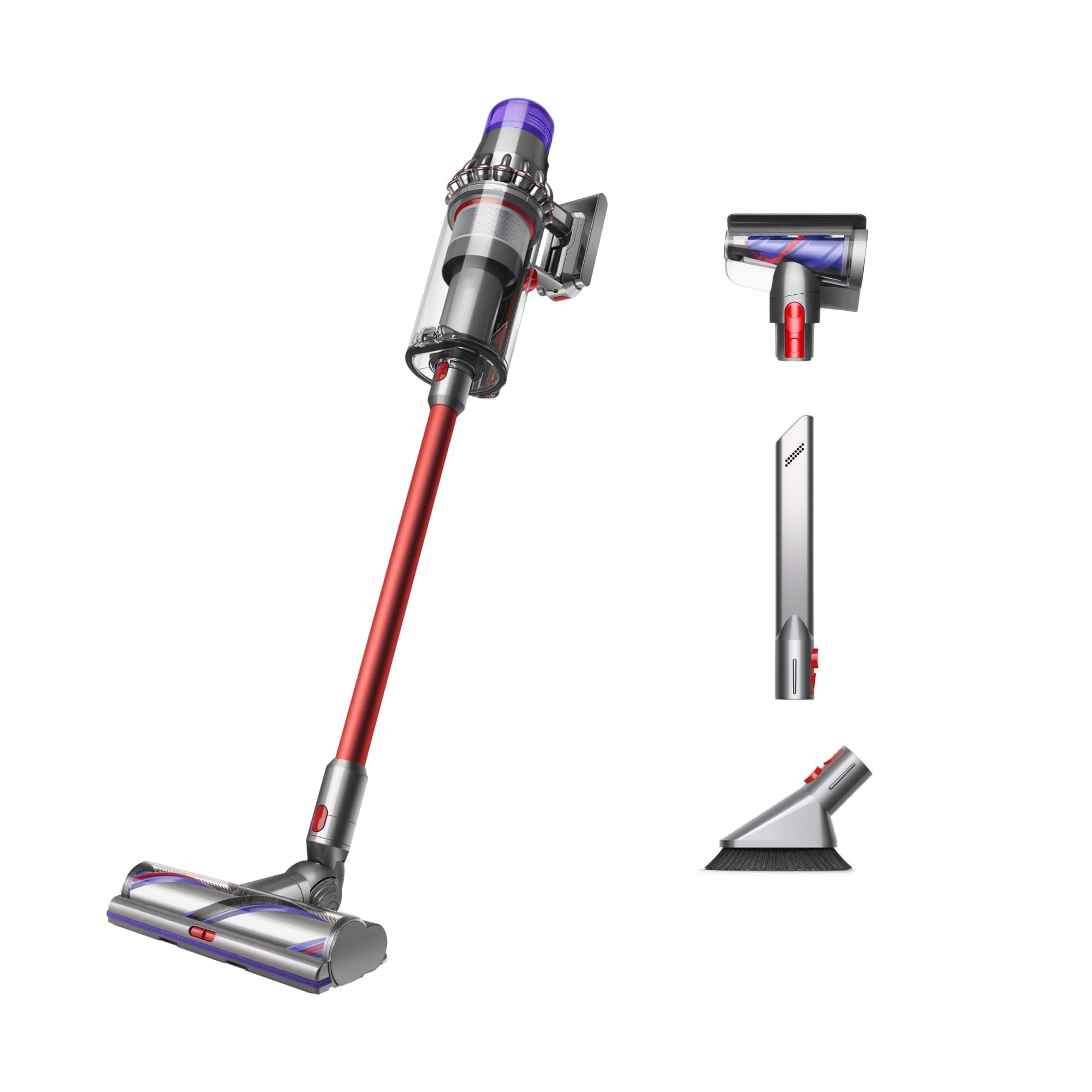 Dyson Outsize Origin aspiradora inalámbrica, Nickel/Red 481769-01