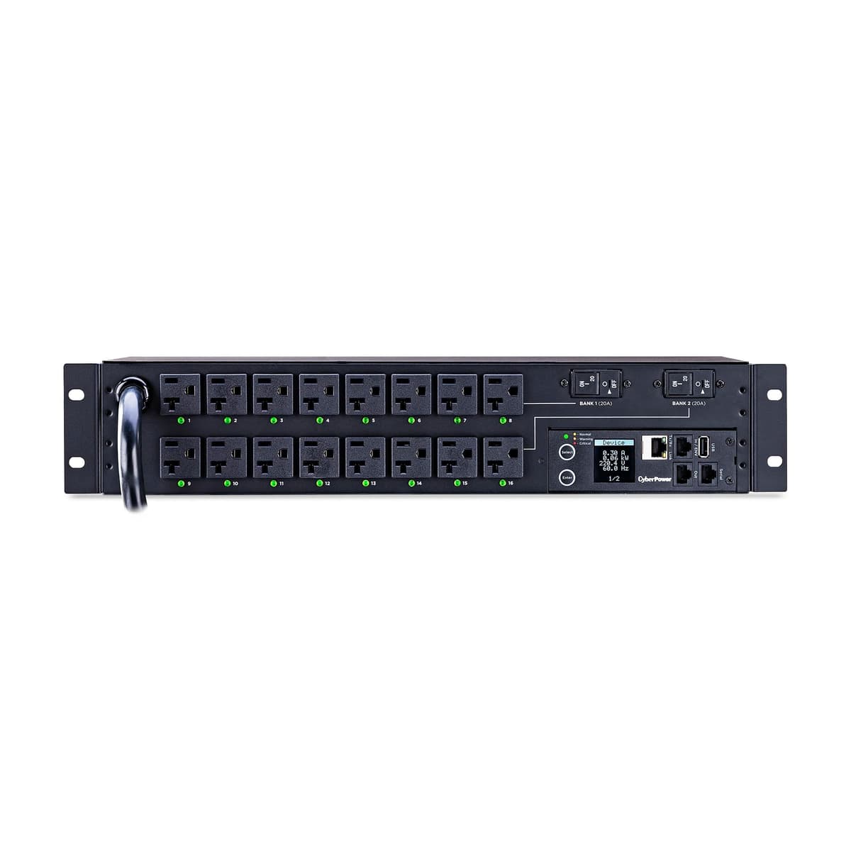 CyberPower PDU41003 PDU conmutada, 120V/30A, 16 tomas, montaje en rack 2U