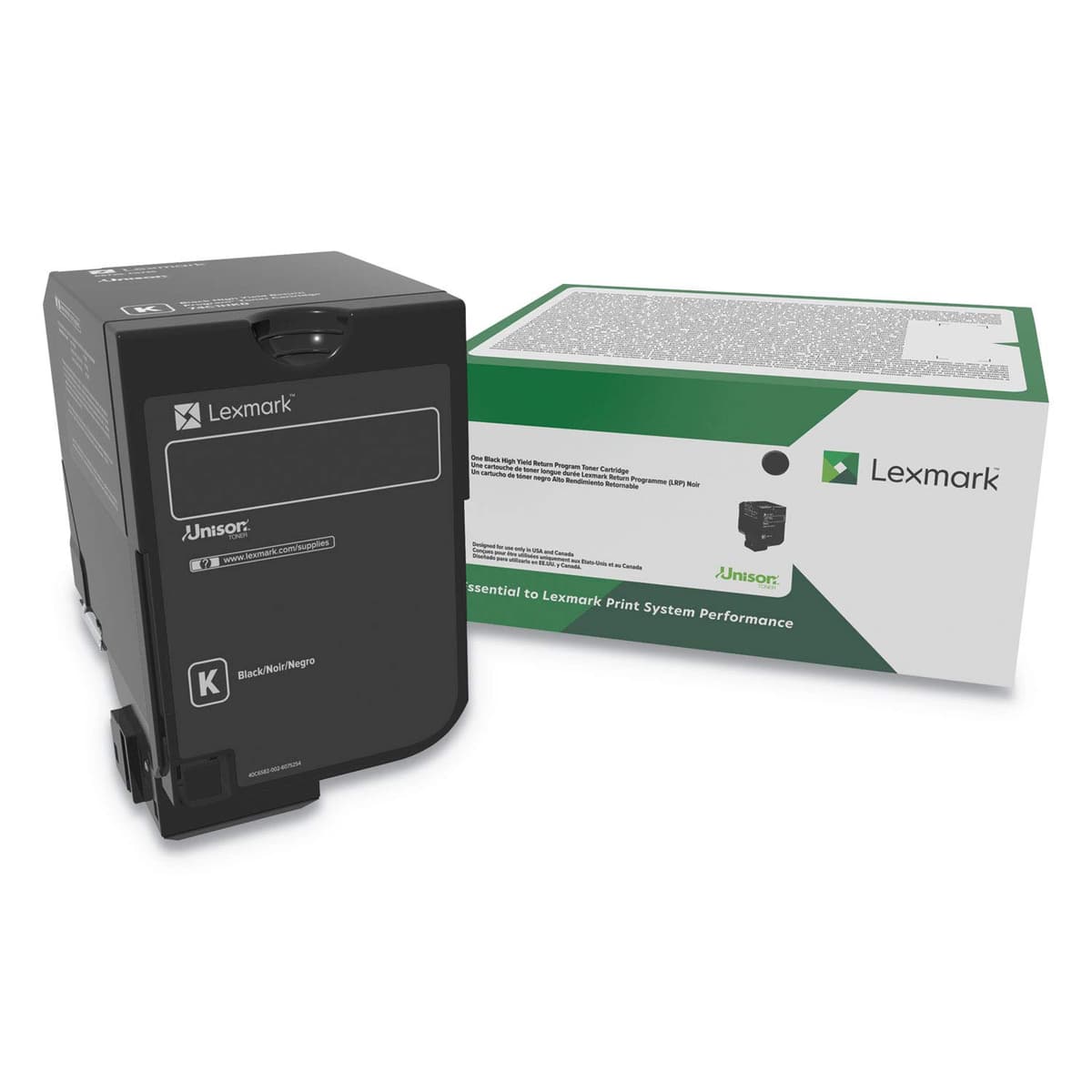 Lexmark 84C0HKG - Tóner Negro High Yield Return Program para gobierno (25,000 páginas)