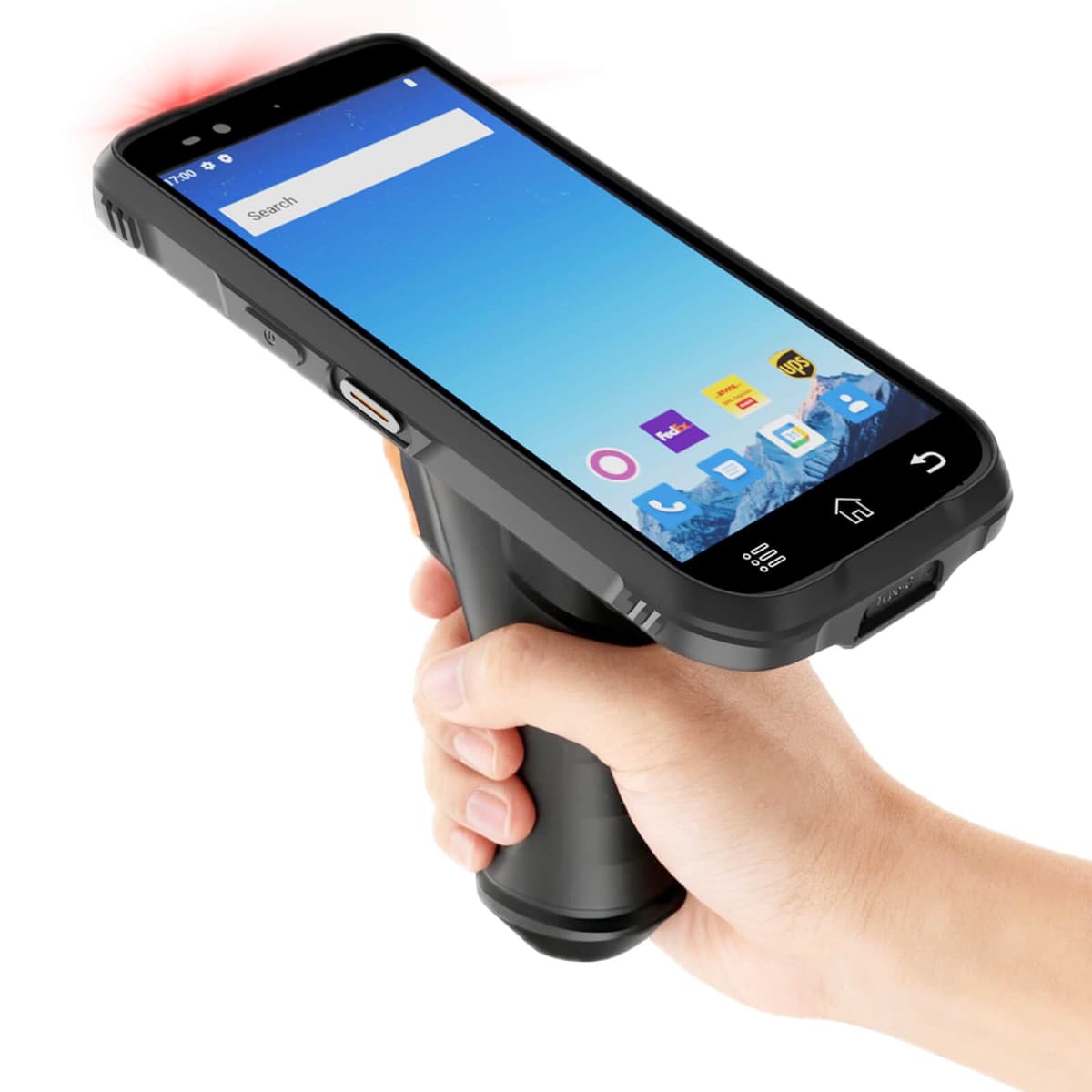 RAYOUNGTEK PDA Escáner de Códigos Rugerizado con Pistola N72SP, Pantalla 6.0", Octa-Core 4GB+64GB, Motor Zebra SE4710,4G LTE/WiFi
