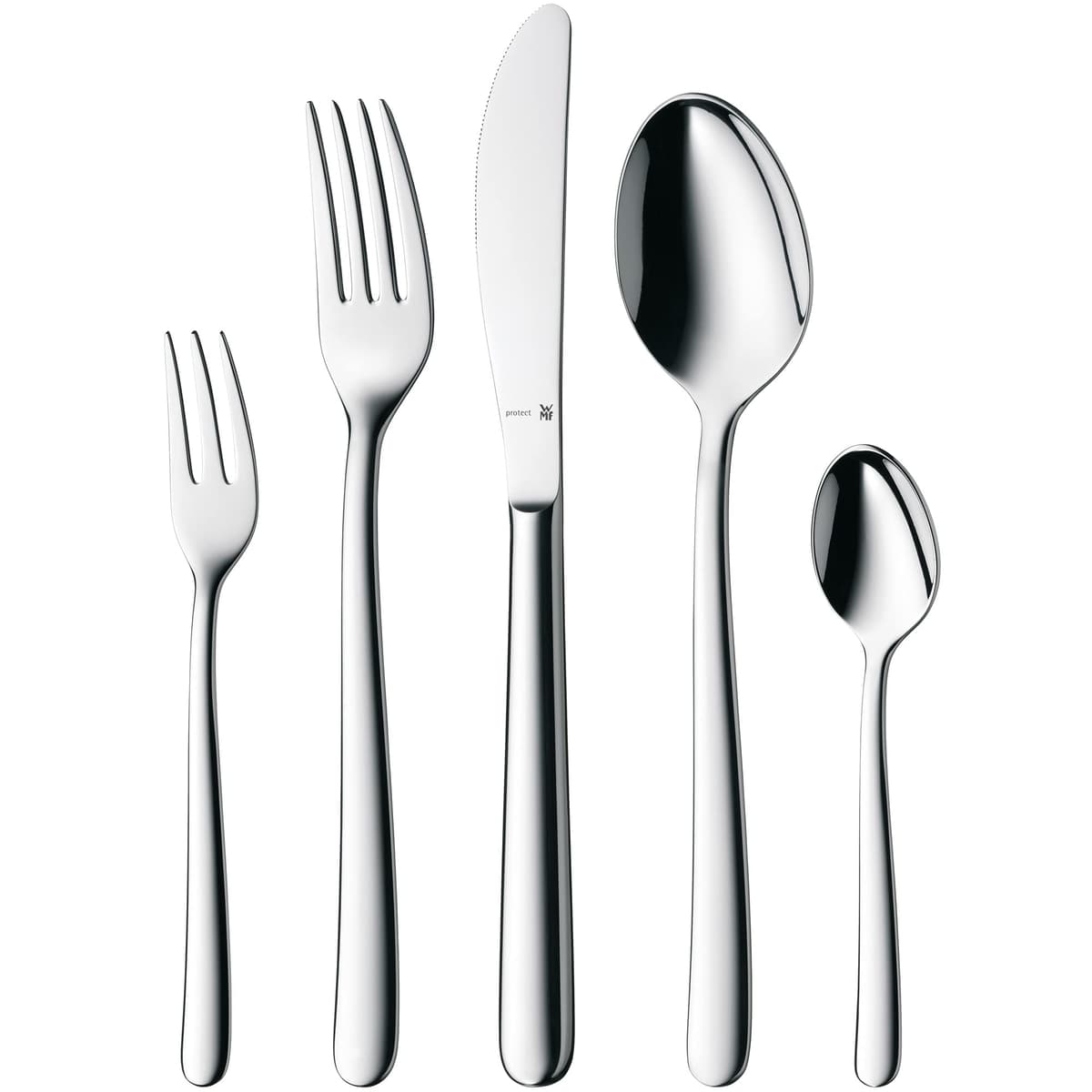 WMF Kult Juego de Cubiertos 30 Piezas para 6 Personas Cromargan Protect 18/10 Pulido 1260916342