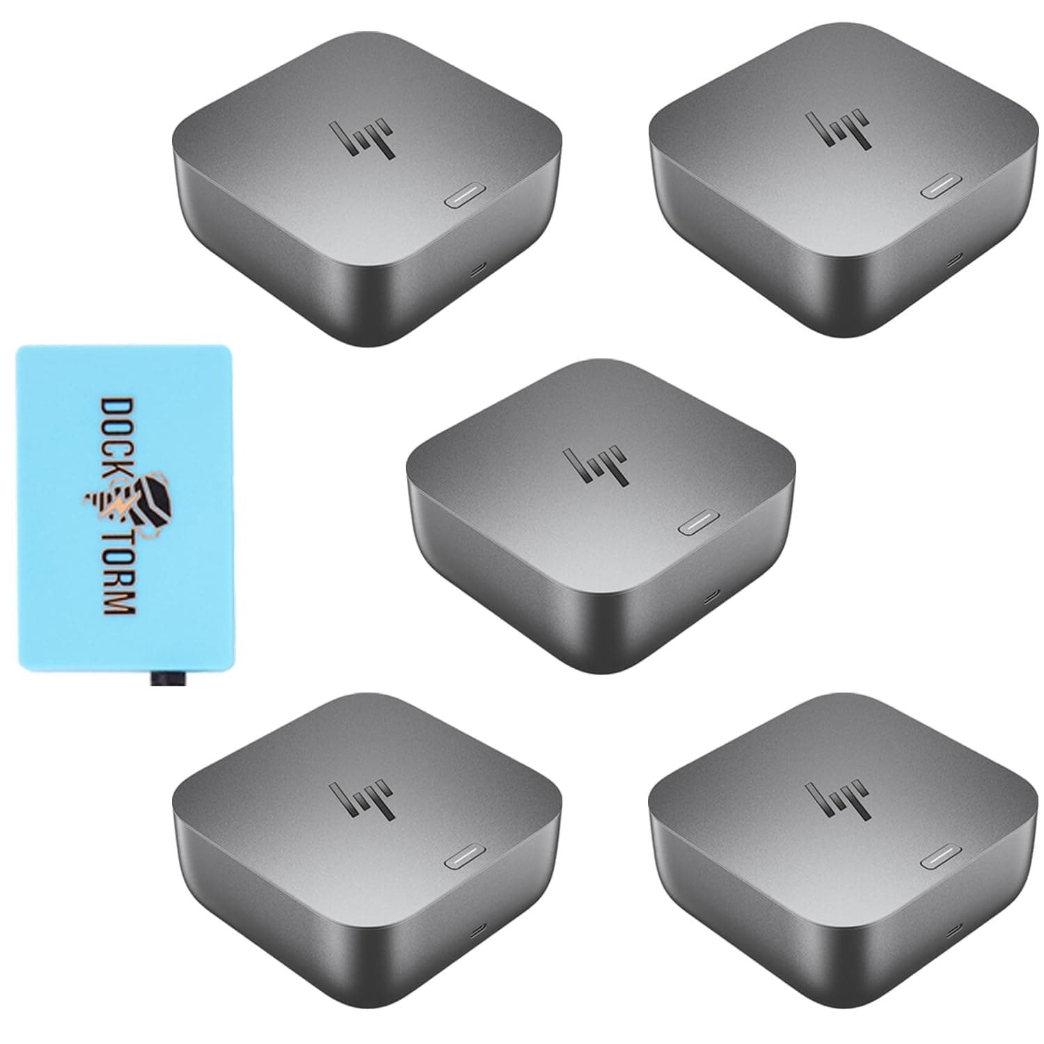 ME2 MichaelElectronics2 HP 100W G6 Thunderbolt 4 Dock Port Replicator Bundle con DKZ Hub (5-Pack) 9X472UT#ABA
