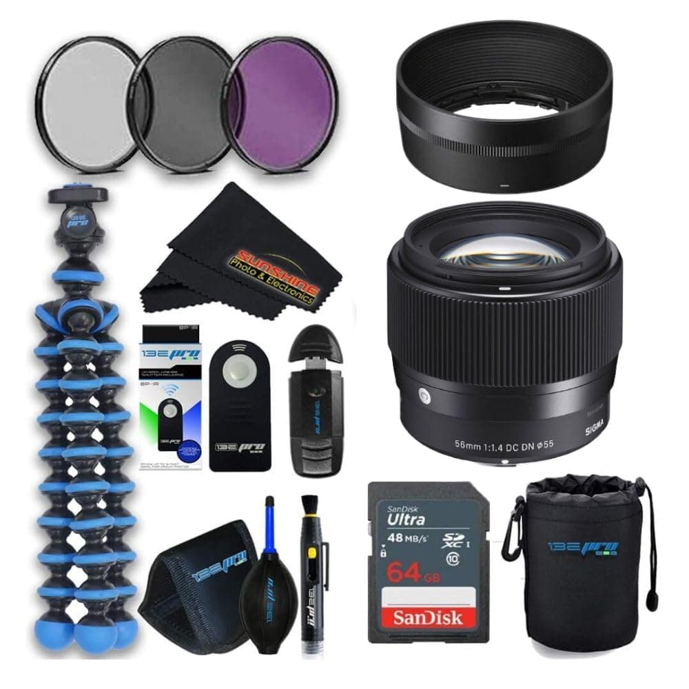 Sigma 56mm f1.4 DC DN para RF - Pro Bundle SIG-56MML
