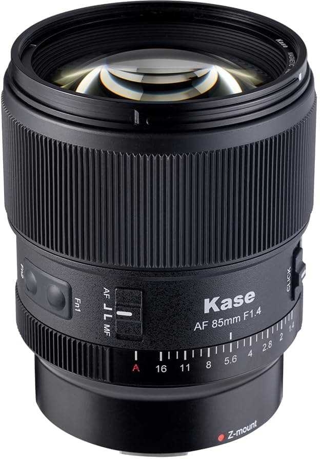 Kase 85mm F1.4 AF Lens con anillo frontal magnético (Compatible con Nikon Z) 1117180121