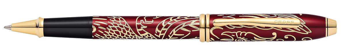Cross Townsend Year of The Rooster Titian Red Lacquer Rollerball Pen (AT0045-45) - Pluma rollerball edición Zodiac