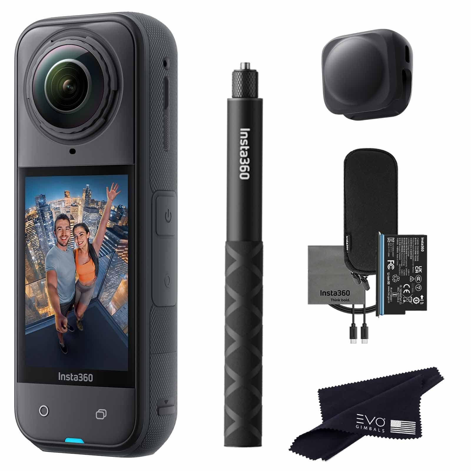 Insta360 X5 Basic Bundle - Cámara 360 8K con Selfie Stick (Sin tarjeta) X5_SELFIE-STICK_LC_No Card