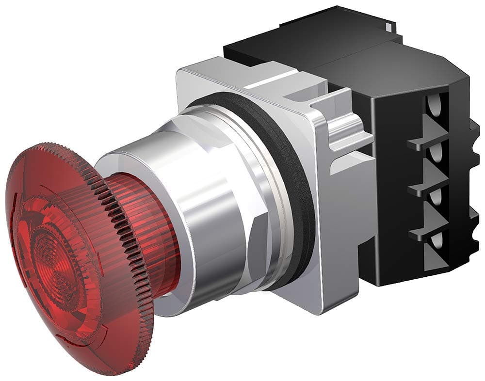 Siemens 52PR8HRA Unidad pulsador iluminado twist-to-release 30mm rojo