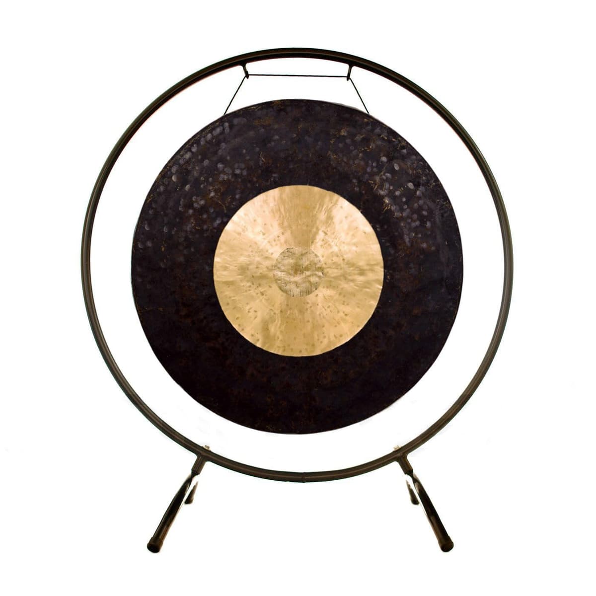 Unlimited 20" a 24" Gongs on Holding Space Gong Stand - Incluye Gong, Mazo Tradicional y Soporte/Gong de Bronce de Tamaño Mediano/Perfecto para Kit de Herramientas de Terapia de Sonido/Fácil de Tocar gu-22darkholding-amz