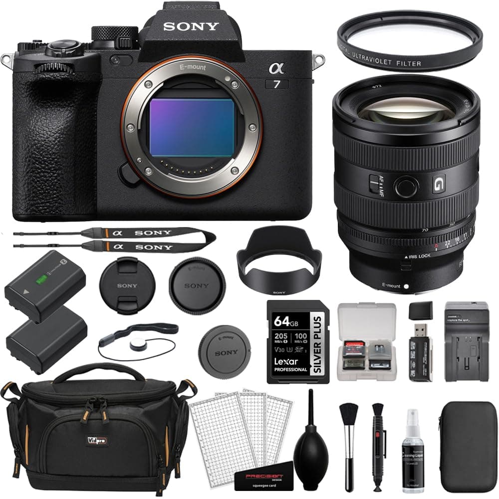 Sony Alpha a7 IV Mirrorless Body + FE 20-70mm f/4 G + Accesorios y Batería Extra (Bundle) BSONILCE7M4B-008B
