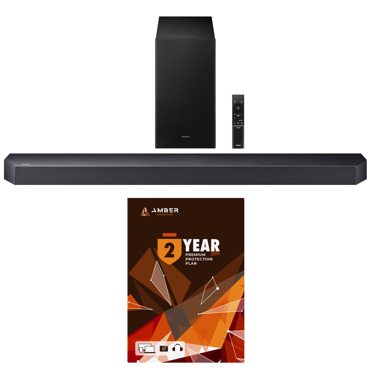Samsung HW-Q600F Q Series Soundbar 3.1.2 Ch con Subwoofer y Plan Amber Protection 2 Años (2025) BNDL_HWQ600F-WRTY2-AMBER-SC