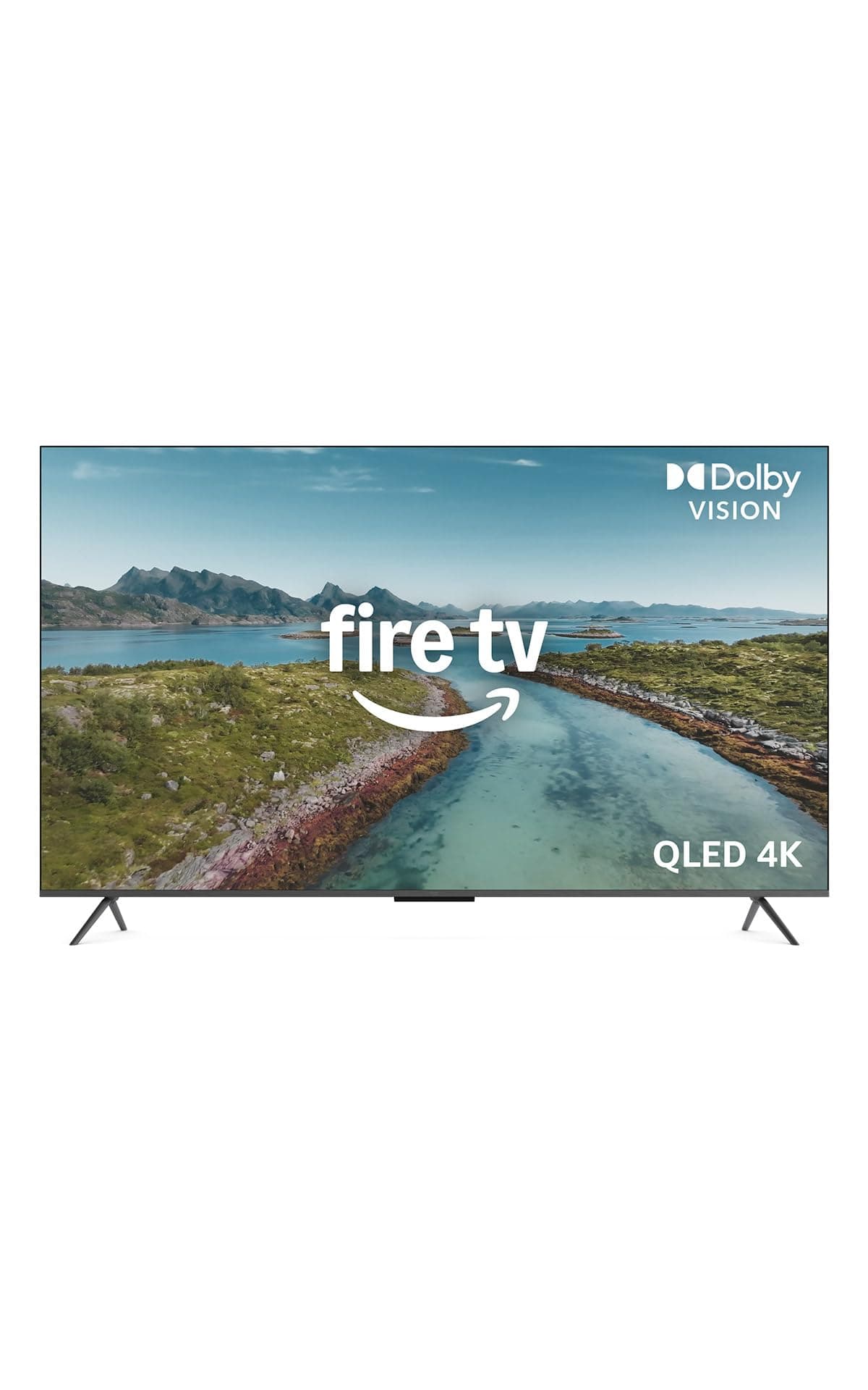 Amazon Fire TV Omni QLED 50" (modelo más reciente), Smart TV 4K Ultra HD, HDR10+, Dolby Vision, Dolby Audio, procesador quad-core, manos libres con Alexa 53-036840