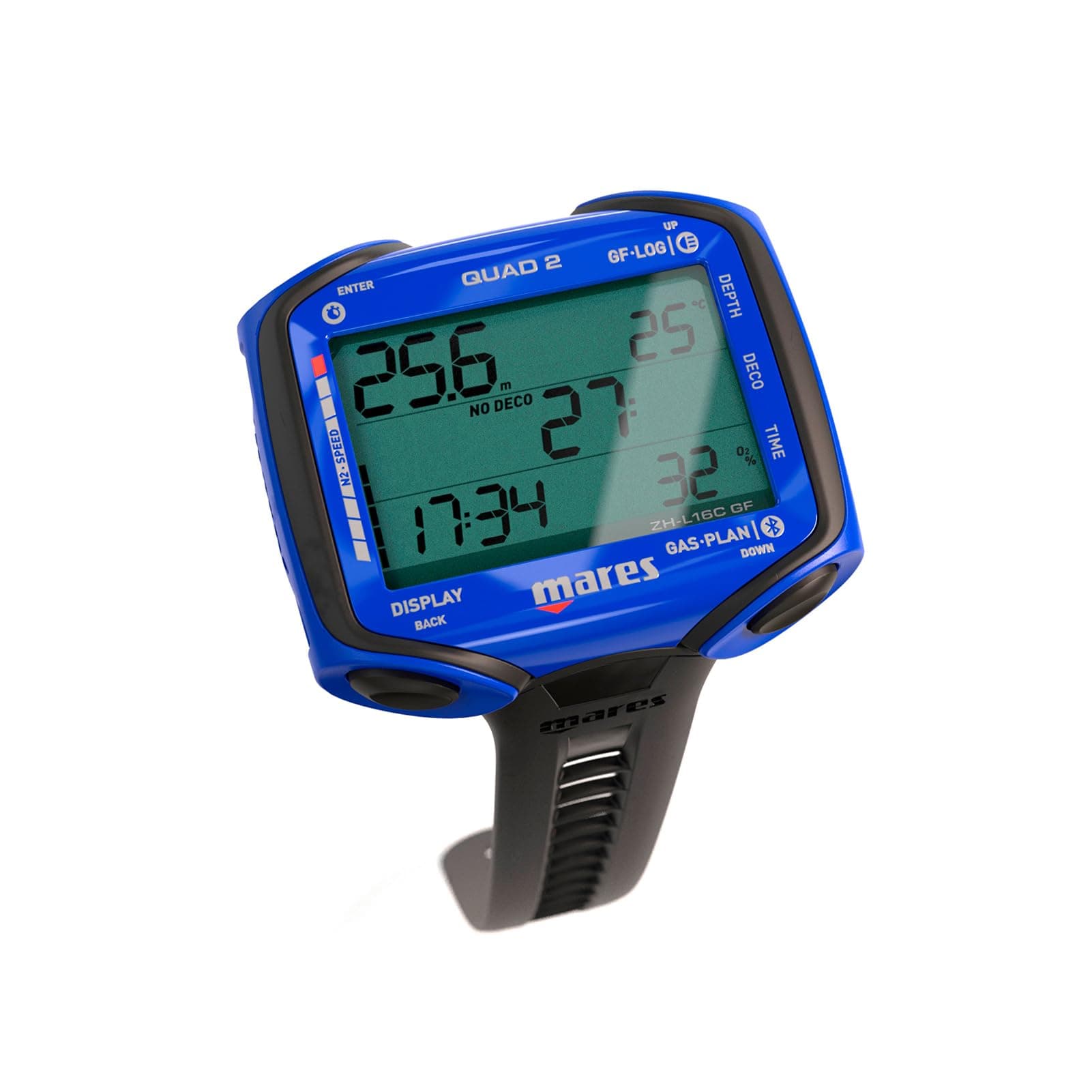Mares Quad 2 Computadora de Buceo de Muñeca Smart Azul 414152-BL