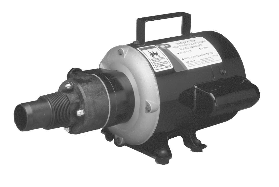 Jabsco 18690-0000 Bomba maceradora Run-Dry industrial 115V AC