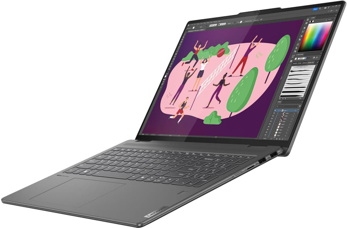ist computers Lenovo Yoga 7i 2 en 1 Laptop empresarial, 16" FHD+ táctil, Intel Core Ultra 7 155U, 16GB RAM, 512GB SSD, Windows 11 Pro Yoga 7i 2-in-1