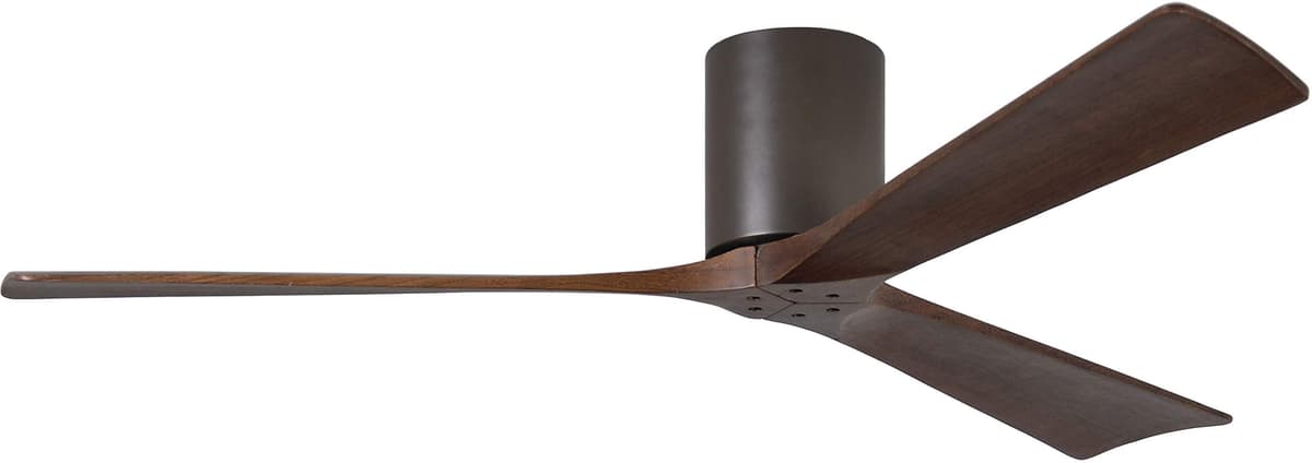Matthews IR3H-TB-WA-60 Irene Ventilador de Techo 60" Flush Mount Walnut/Textured Bronze