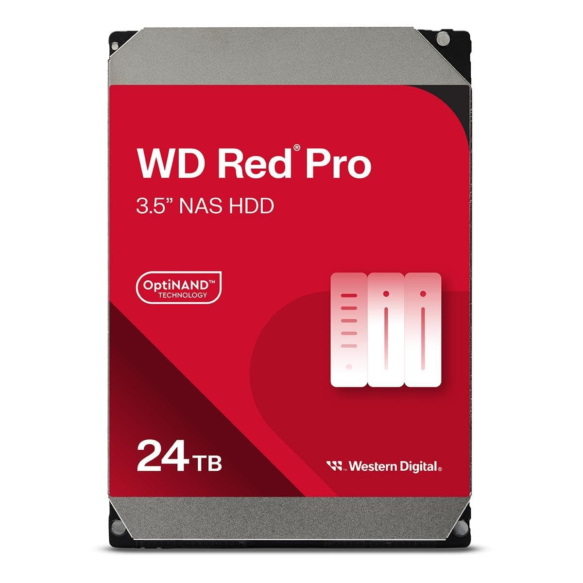 Western Digital Disco Duro Interno NAS WD Red Pro 24TB - 7200 RPM, SATA 6 Gb/s, CMR, 512 MB Cache, 3.5" - WD241KFGX