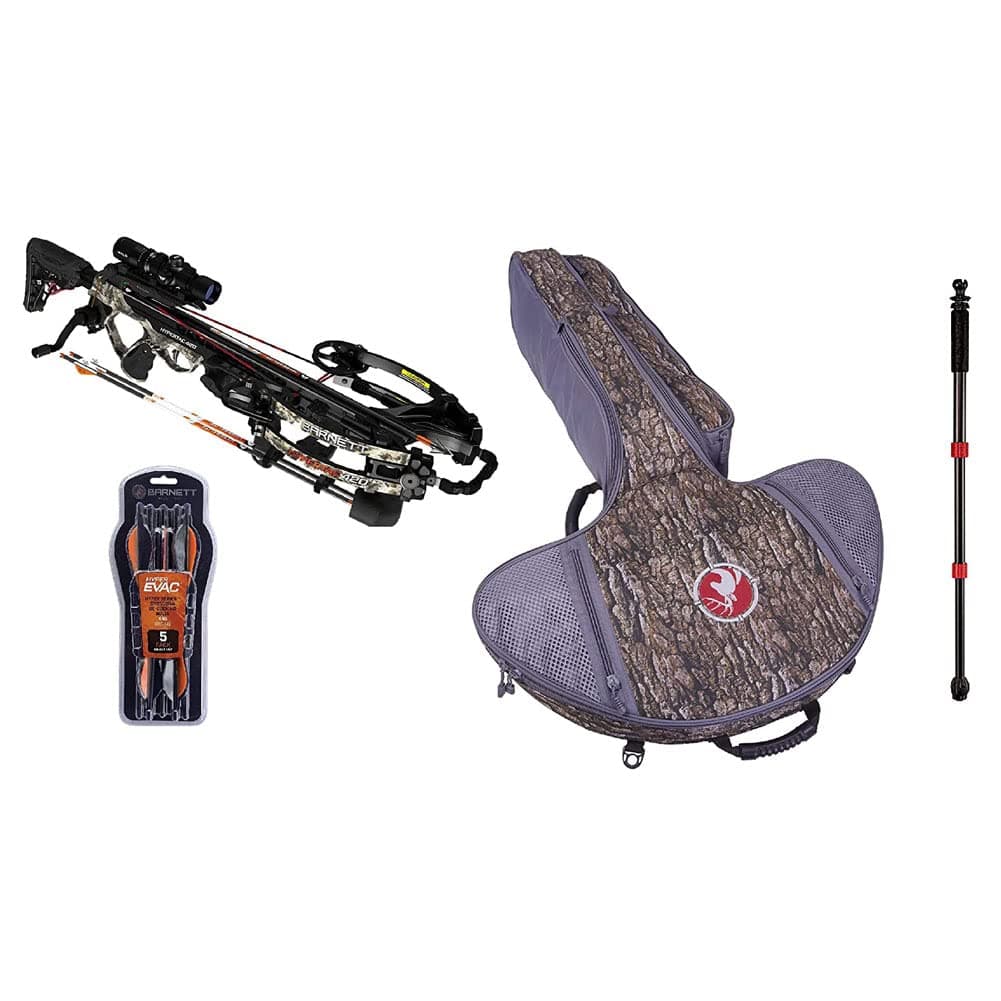 Barnett HYPERTAC 420 Crossbow Kit con accesorios (bolsa, flechas y monopod)