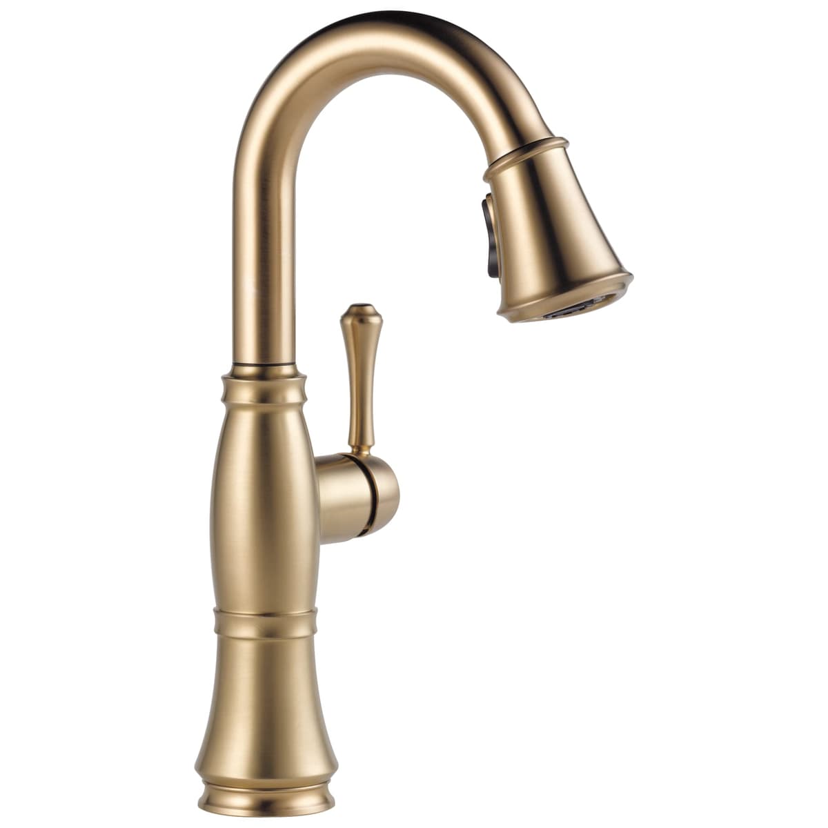 Grifo Delta Cassidy para barra con rociador retráctil Lumicoat Champagne Bronze 9997-CZ-PR-DST