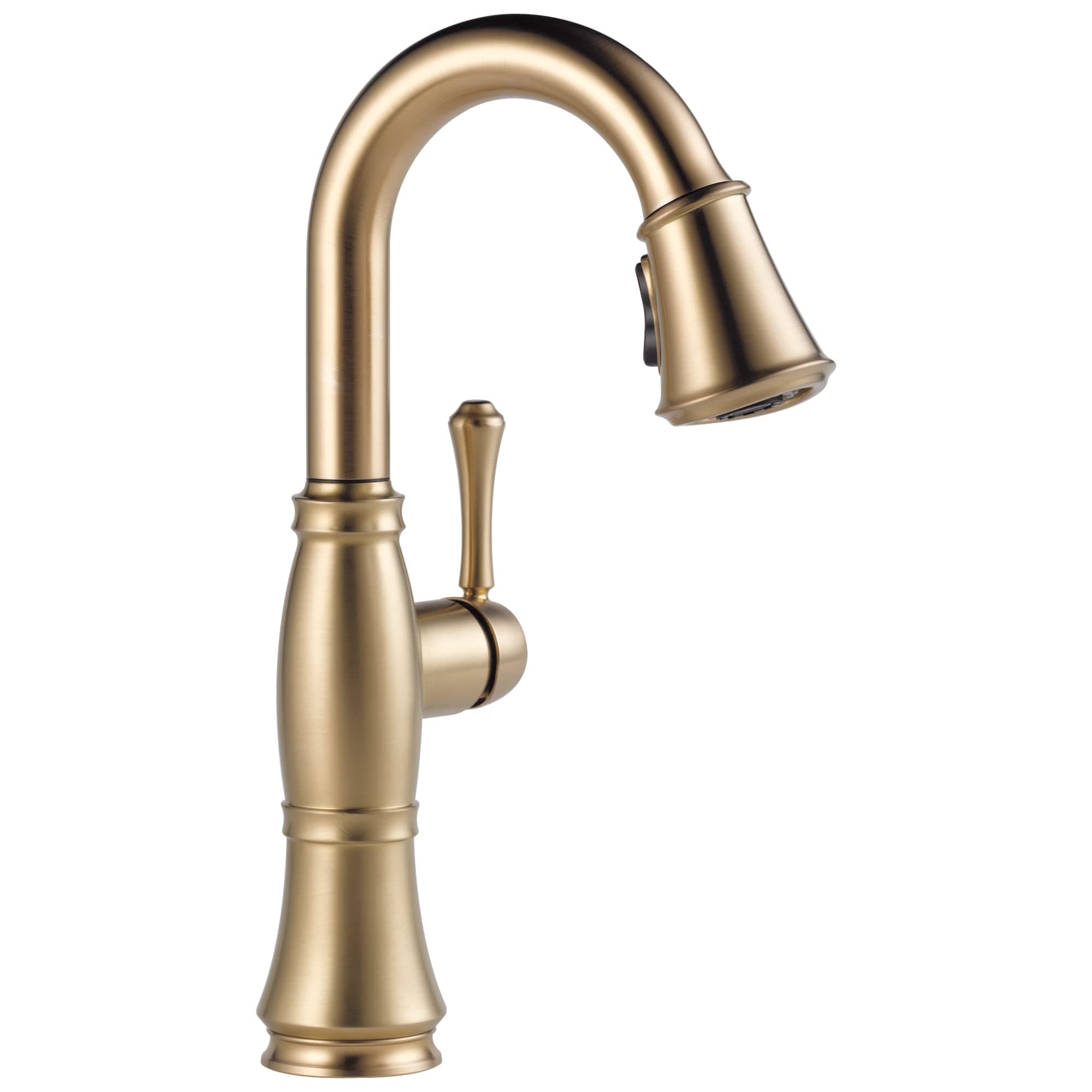 Grifo Delta Cassidy para barra con rociador retráctil Lumicoat Champagne Bronze 9997-CZ-PR-DST
