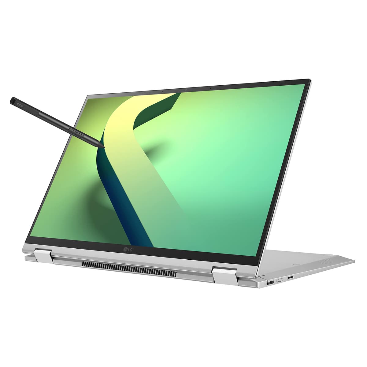 LG gram 16T90Q 2-en-1 16" Touchscreen Intel Evo i7 16GB 2TB Windows 11 Plata 16T90Q-K.ADS8U1