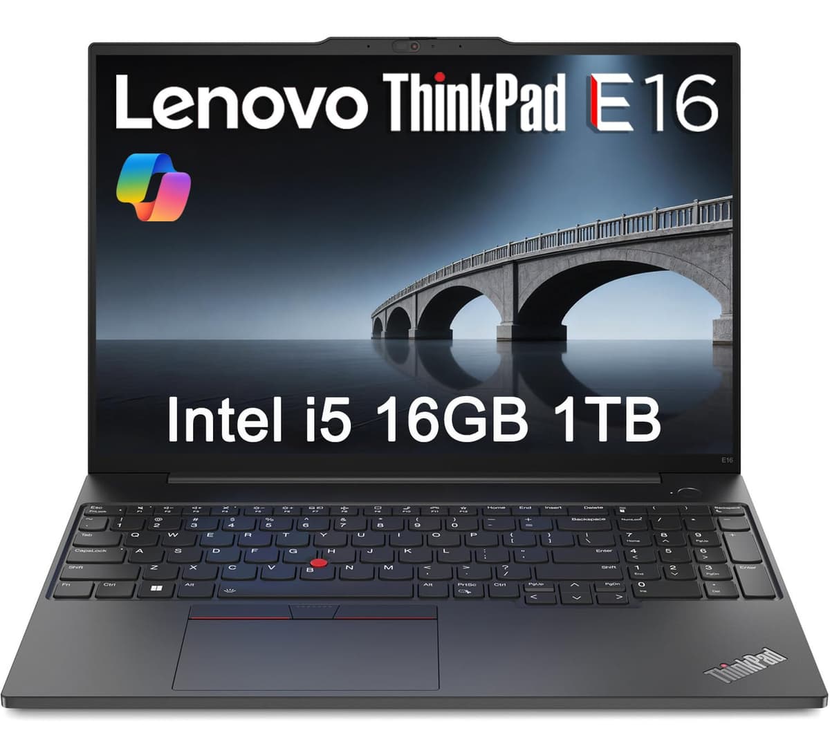 ist computers Lenovo ThinkPad E16 Laptop empresarial (16" FHD+ antirreflejo, Intel 13ª gen i5-1335U de 10 núcleos, 16 GB RAM, 1 TB SSD), retroiluminado, lector de huellas, cámara FHD, Thunderbolt 4, Wi-Fi 6, Windows 11 Pro, negro