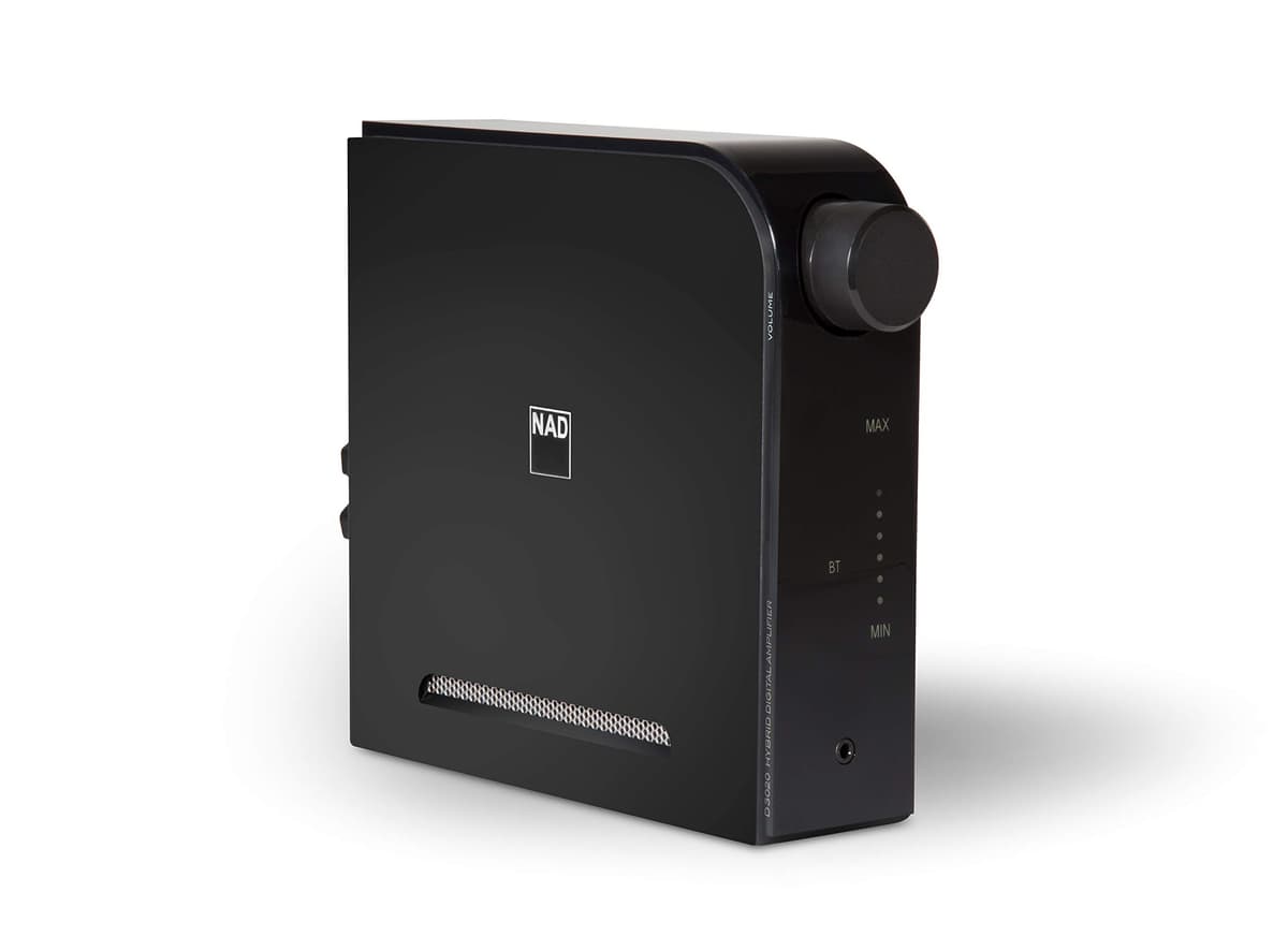 NAD D 3020 V2 Amplificador Integrado Híbrido Digital - DAC 24 bits/192 kHz, Entrada Phono, Bluetooth aptX y Salida para Subwoofer