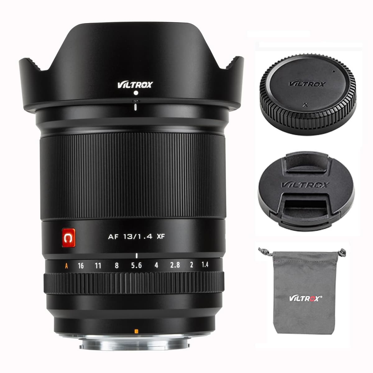 VILTROX 13 mm f/1.4 Lente con Autoenfoque para Montura X de Fujifilm, Gran Angular para cámaras Fuji X-Pro2 X-Pro3 X-S10 X-T5 X-T30 XT30II X-T100 X-T200 X-H2 X-H2S X-A5 X-A7 X-E2S X-E3 X-E4 AF 13mm F1.4 XF
