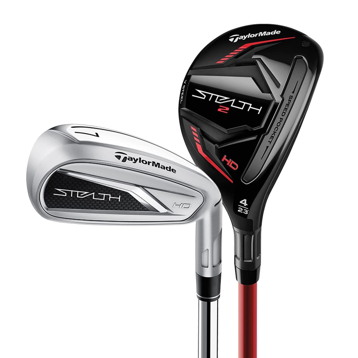 TaylorMade Stealth HIGH Draw combo de hierros 4/5 Rescue 6-P para diestros, Stiff V9837609