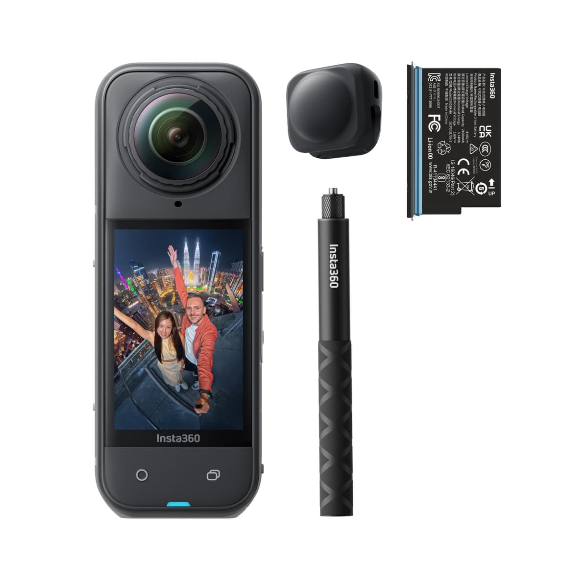 Insta360 X5 Starter Bundle - Cámara 360° 8K Impermeable, Estabilización, Lentes Reemplazables CINSAAHA-L